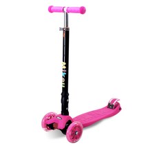 미코우 아동용 접이식 발광 킥보드, 핑크