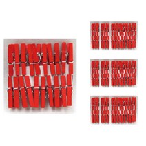 유니아트 1000 칼라 나무집게 소 (2.5cm) 20p, 빨강, 10개입