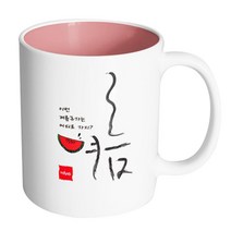 핸드팩토리 사계절 여름 머그컵, 내부 파스텔 핑크, 1개