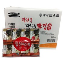 광천김 웰빙 재래맛김 도시락용, 80g, 10개입