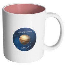 핸드팩토리 스페이스 목성 머그컵, 내부 파스텔 핑크, 1개