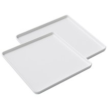 하우밍 리즈 사각접시 2p, 화이트