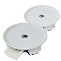 원형 화분 받침대 2p, 화이트