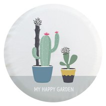 다샵 벽걸이 선풍기커버 패브릭, 해피가든