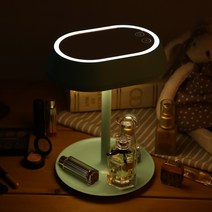 씨익 LED 화장 조명 스탠드 거울, 민트