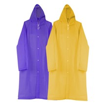 싸파 EVA 통풍형 레인코트, 옐로우, 퍼플