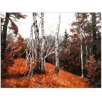 지인데코 반하지오 DIY 명화그리기 세트, 벌거벗은나무