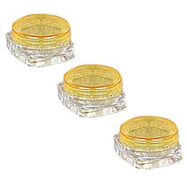 뷰티팝 여행용 크림 화장품 공병 3g, 옐로우, 3개입