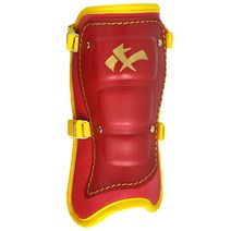 나인 풋가드 우타자 야구 보호장비 NFG-7000, RD(레드)