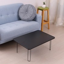 리빙코디 다용도테이블 70 x 48 x 29 cm, 블랙