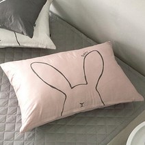 쉬즈홈 버니 순면 디자인 베개커버