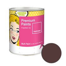 노루페인트 팬톤멀티 에그쉘광 루즈브라운 레드계열 페인트 1L, 딥 마호가니(19-1420)