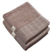 송월타월 뉴 명품40 세면타월 195 g, 갈색, 2장