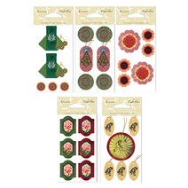 CraftyBitz 3D 스티커 오리엔탈C 5p 세트, 랜덤 발송, 1세트