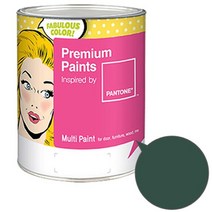 노루페인트 팬톤멀티 에그쉘광 루즈그린파스텔계열 페인트 1L, 다크그린(19-5513)
