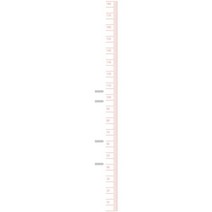 꿀밤 심플 키재기 왼쪽숫자 포인트스티커, 핑크