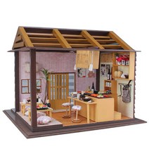 에스앤씨 사쿠라 스시집 미니어쳐 DIY 키트, 혼합 색상