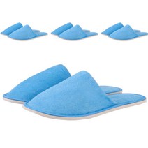 데이오프 타올천 실내슬리퍼 D 4p, 파랑, 4개