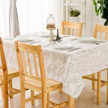 이코디 로트 리프 테이블 보, 화이트, 140 x 200 cm