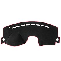 차마루 4D 열차단 대쉬보드커버 기아, 모닝/뉴모닝 04~10년(네비매립유), 블랙 + 레드