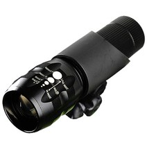 CREE 울트라 루멘 자전거 전용 Q5 LED 후레쉬 BL-01 + 거치대, 블랙, 1세트