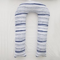 아임리빙 U자형 바디필로우 세미마이크로, 블루밍