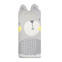 디자인엔스토리 알러지케어 곰 유아 메모리폼베개, 그레이