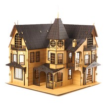 나디자인 Fantasy Mansion Black Big Size 미니어처모형, 혼합 색상