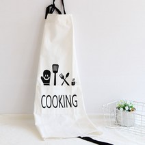 이코디 쿠킹 앞치마, 화이트, 1개