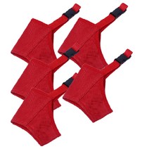 아리코 고양이와 강아지 마우스피스 입마개 4호, 레드, 5개입