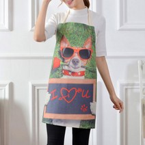 핑크망고 멍멍 키친 앞치마, A, 1개