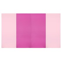 퍼니존 퍼니 테라피 베이비 핑크 비비드 시리즈 6 유아폴더매트, 베이비 핑크 + 핫 핑크