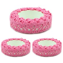 도나앤데코 레이스 테이프, 진핑크, 3개입