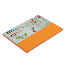 뉴씨플레인 종이문화 친환경 양면 색상지 No 44 오렌지색 60p, 1개
