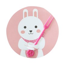 황씨네도시락 머핀컵 덮개, 토끼, 80개입