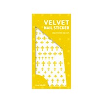 네일스케치 벨벳네일스티커 옐로우, 피어싱, 1개