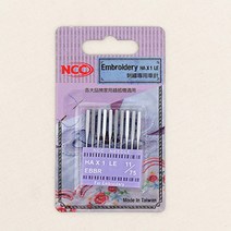 NCC 가정용 미싱바늘 자수용, 10개입