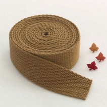 선샤인 면 웨이빙 끈 25 mm, 라이트 브라운, 2개입