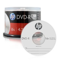 HP DVD-R 공디스크 16X 4.7GB 50p   케익 케이스