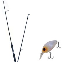 원다 하나린 루어 낚싯대 662ML + 다미끼 디씨-200 하드 베이트 루어 55mm 269T ORANGE SPOT PEARL, 1세트