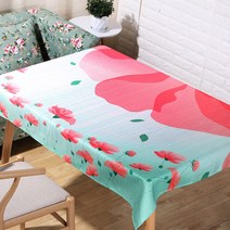 이코디 앤티크 플라워 테이블 보, 핑크 플라워, 140 x 140 cm