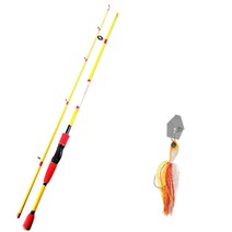 아피스 배스게임 루어낚싯대 XT + 다미끼 스커트베이트 트램블 지그 14.2g, 낚싯대(옐로우), 지그(06 SINIPERCA)