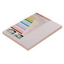 종이문화 친환경색지 레인보우카드 No.22 라이트핑크, A4, 50매