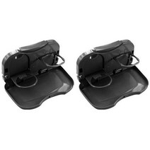 블럭마트 차량용 뒷자석 컵홀더 블랙, 2개입