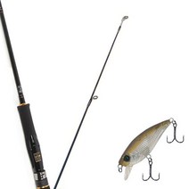 원다 아발론 스피닝 루어 낚싯대 702M + 다미끼 뮤 45 SP 하드베이트 루어 213H PHANTOM, 1세트