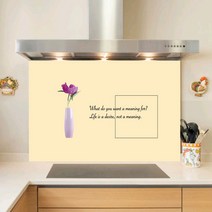 키센 주방 아트보드 모란화병 895 x 530 mm, 옐로우, 1개