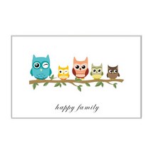 키센 주방 아트보드 복을 부르는 부엉이1 895 x 570 mm, 화이트, 1개