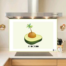 키센주방아트보드 아보카도 타일 895 x 665 mm, 그린, 1개