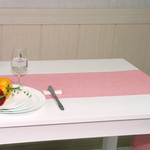 나산데코 마100% 힐링린넨 젠스타일 테이블러너, RN813-22(미스티로즈핑크), 협탁용(120 x 28 cm)