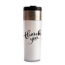 디자인아지트 기성 스텐 텀블러 땡큐땡큐, 혼합 색상, 340ml